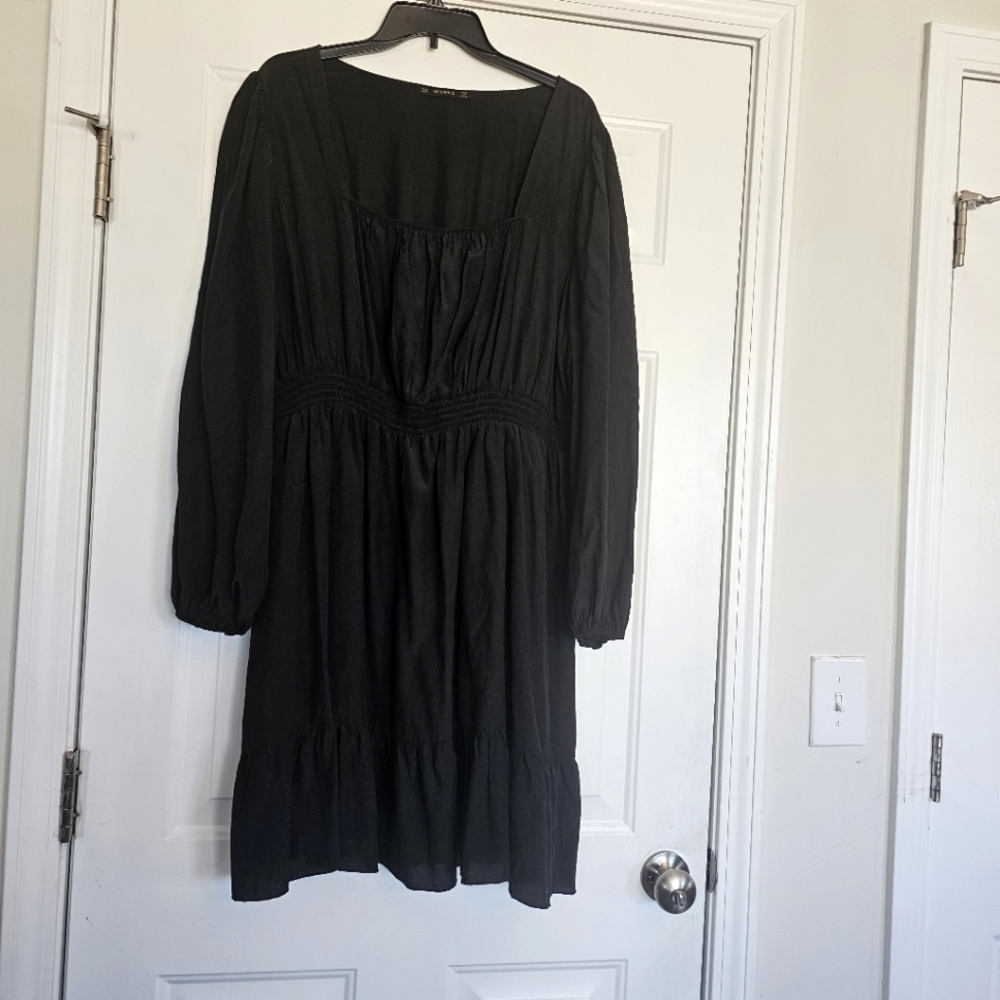 Hesperus Black cottagecore, milkmaide neckline size 3x Witchy Grunge